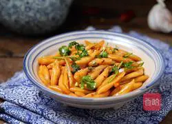 Illustration of making oil-splashed scissor noodles 9