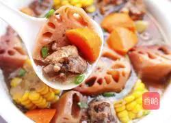 Lotus root and pork ribs soup recipe 15