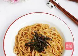 Illustration of how to make scallion noodles 11