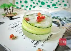 Illustration of how to make cool cucumber refreshing drink 8
