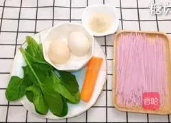 Baby Nutritious Meal Series ~ Noodle Pancake Recipe Illustration 1