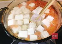 Illustration of how to make shrimp and tofu soup 8