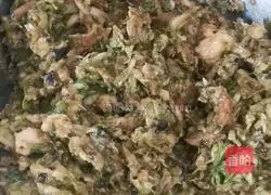 Illustration of how to make cabbage jade dumplings 8