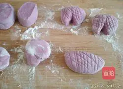 Illustration of how to make purple sweet potato buns 7