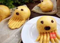 Baby Octopus Steamed Buns Illustration of how to do it 13
