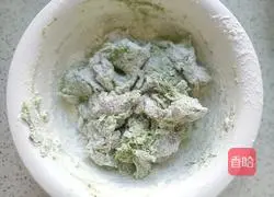 Illustration of how to make spinach steamed buns 6