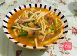 Illustration of how to make mutton buckwheat noodles and fish 14