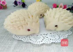 Illustration of how to make hedgehog custard buns 8
