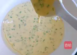 Illustration of how to make chive egg cake 7
