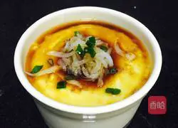 Illustration of how to make whitebait and egg custard 9