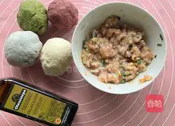 Colorful dumplings Illustration of how to do it 1