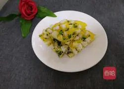 Illustration of how to make scallion steamed bun egg pancake 8