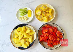 Tomato, corn, potato and pork ribs soup recipe 2