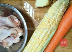 Corn, Carrot and Chicken Leg Soup Recipe Illustration 1