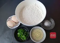 Illustration of how to make chive biscuits 1