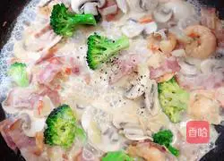Cream mushroom seafood pasta recipe 16