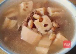 Lotus root and dragon bone soup recipe 6