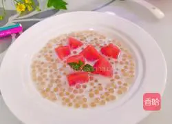 Watermelon Illustration of how to make sago 8