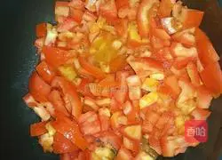 Illustration of how to make tomato and egg drop soup 5