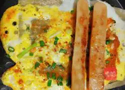 Illustration of how to make Northeastern grilled cold noodles 3