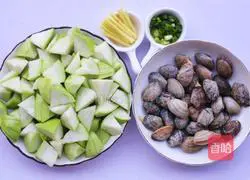 Illustration of how to make loofah flower armor soup 2