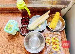 Yam, corn and beef ball soup recipe 1