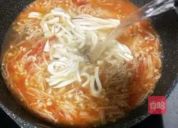 Enoki mushroom tofu soup recipe 13