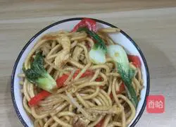 Illustration of home-style fried noodles 8