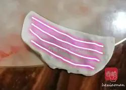 Illustration of how to make scallion pancakes 14