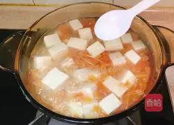 Illustration of how to make shrimp and tofu soup 9