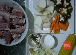 Illustration of original flavored pork rib soup 1