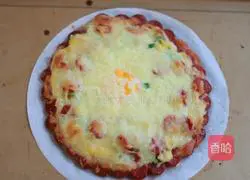 Illustration of how to make hand-breaded egg pizza 9