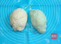Illustration of how to make two-color steamed buns 2