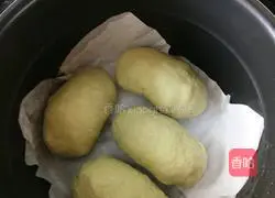 Electricity Illustration of how to make rice pot version of matcha mochi steamed buns 3