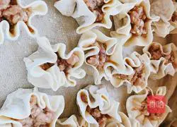 Illustration of how to make pure meat Shaomai 4