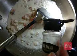 Illustration of how to make butter shrimp pasta 19