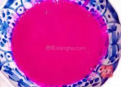 Illustration of how to make dragon fruit waffles 11