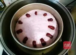 Illustration of how to make purple sweet potato cake 11