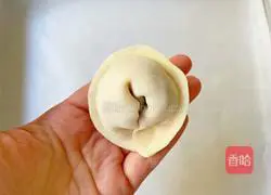 Illustration of how to make beef and celery dumplings 16