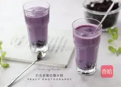 Illustration of how to make milky purple sweet potato and blood glutinous rice paste 12