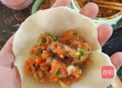 Illustration of how to make meat buns 12