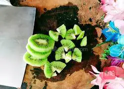 Illustration of how to make rock sugar grapefruit and kiwi fruit 4