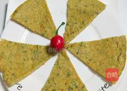 Illustration of how to make baby food supplement, loofah and shrimp egg pancake 7