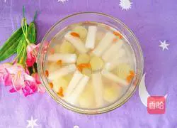 Illustration of how to make rock sugar yam and grapes 11