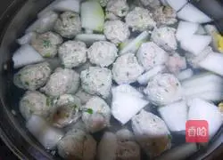 Winter Melon Meatball Soup Recipe Illustration 9