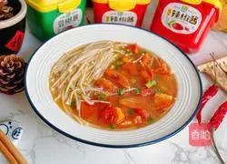 Enoki mushroom tomato soup recipe 12
