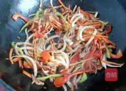 Illustration of how to make fried udon noodles 5