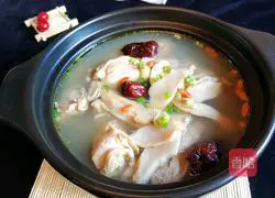 Fresh matsutake chicken soup Illustration of how to do it 1