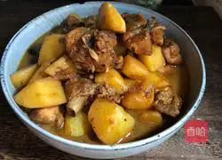 Illustration of how to make potato stewed chicken legs 15