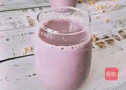 Illustration of how to make purple sweet potato soy milk 6